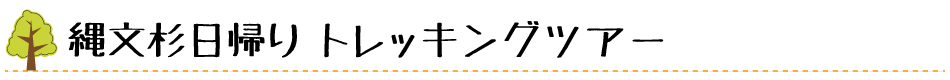 屋久島 縄文杉ガイドツアー ロゴ